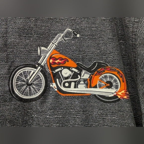 No Boundaries motorcycle button down READ DESCRIPTION carefully Size LARGE - Picture 4 of 16